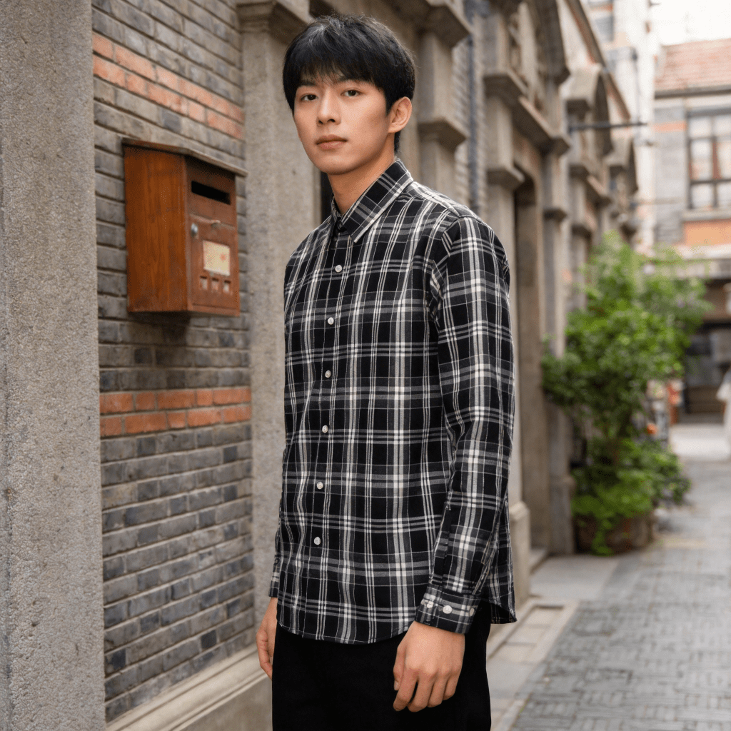 Classic Plaid Casual Shirt - Detail 3