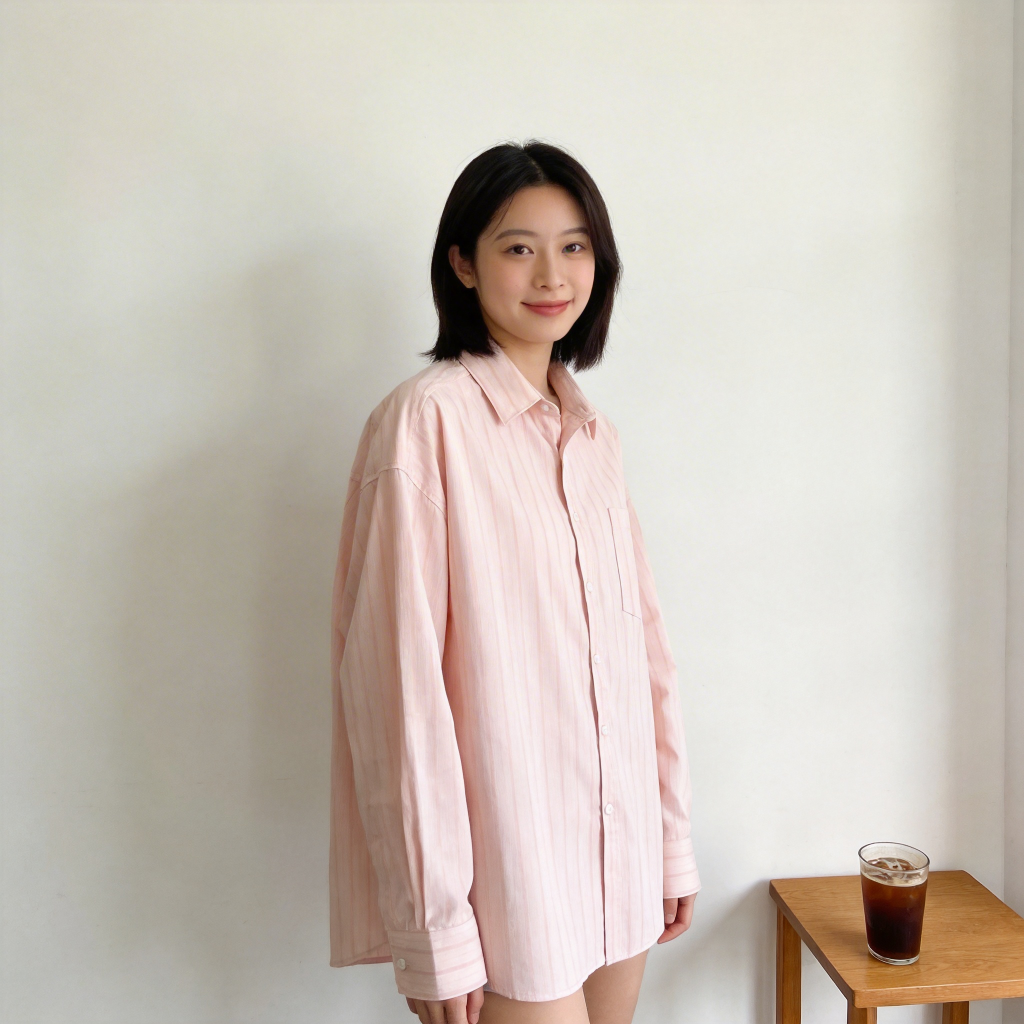 Relaxed Cotton Sun Protection Shirt
