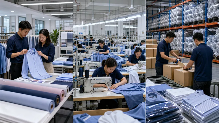 A shirt sourcing scorecard comparing Yiwu, Guangzhou and Changshu