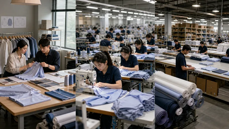 Different shirt sourcing models compared on a supplier-evaluation board