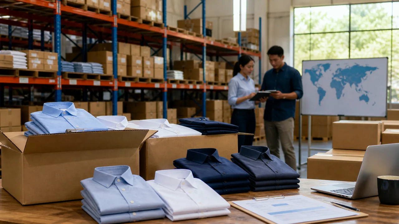 Shirt export documents, certification records and an FOB quotation